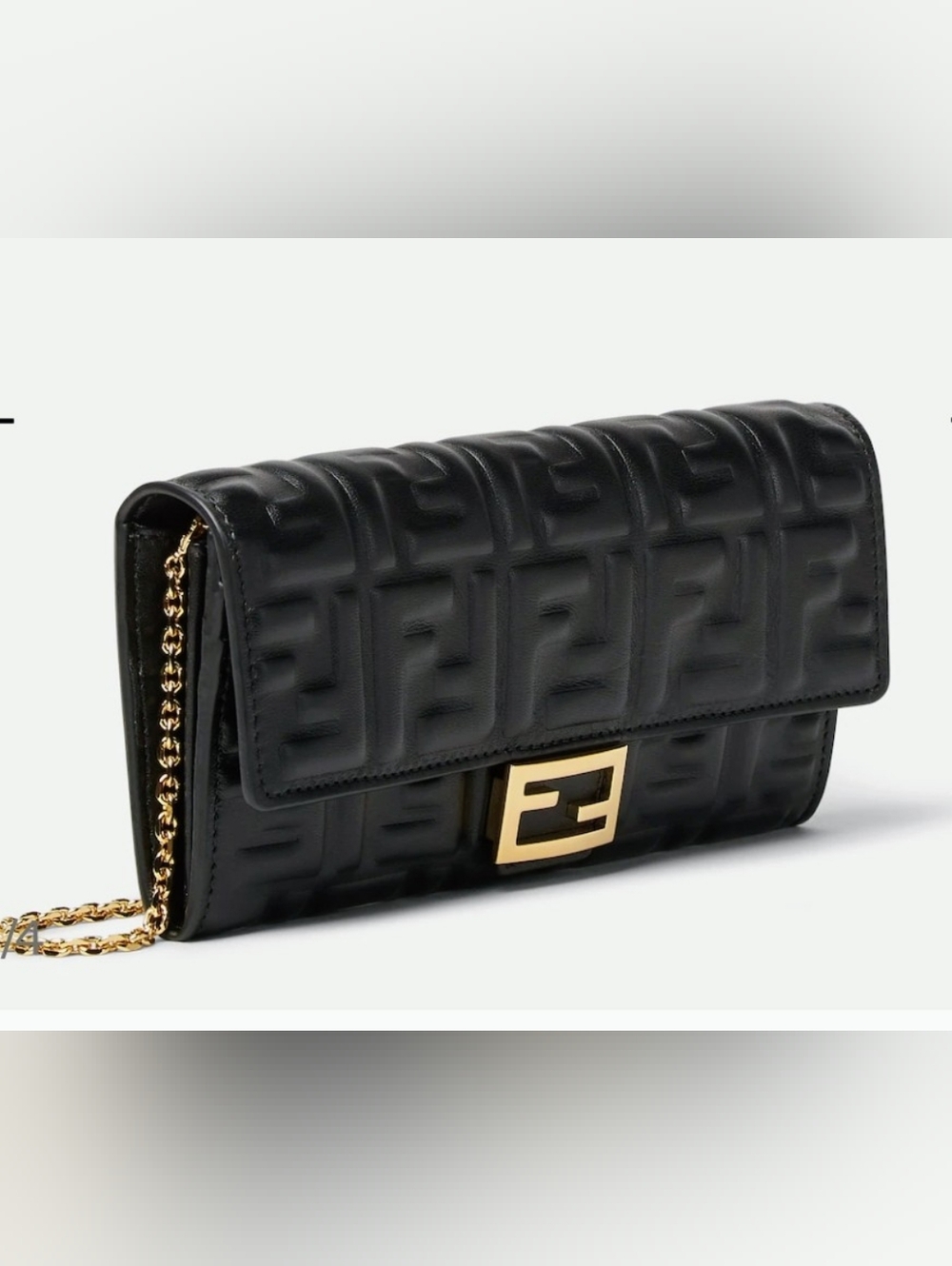 Fendi Baguette Continental Wallet On A Chain